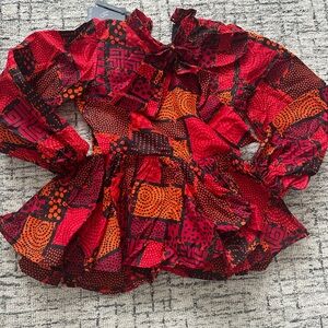 New Mae Otti Peplum Women's Blouse